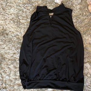 Black sleeveless top from Nadine west subscription